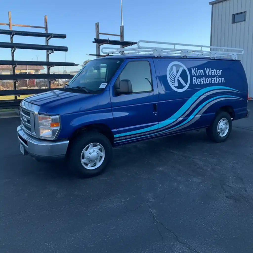 Kim Water Restoration service van ready for emergency water damage response in Union City